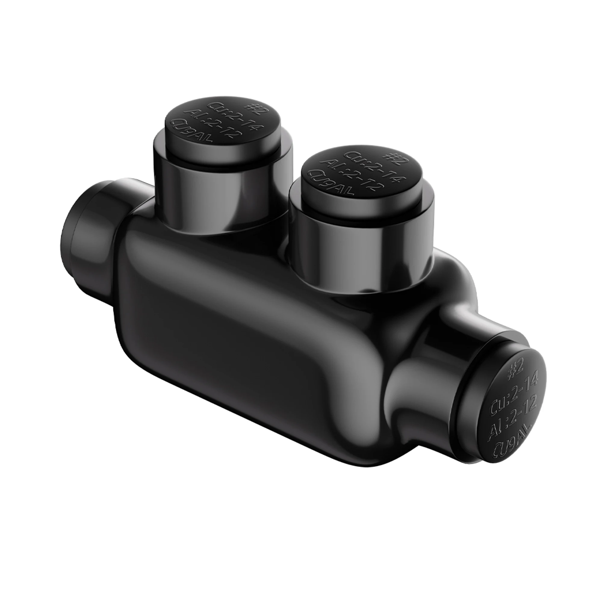 Insulated Inline Splice Connector 2-14 AWG Aluminum to Copper Wire Connectors 5/32
