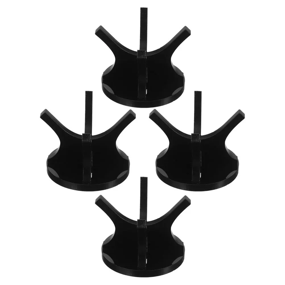 

4Pcs Acrylic Baseball Display Stand Holder for Small Balls Sports Collection Minimalist Ball Rack Easy to Assemble