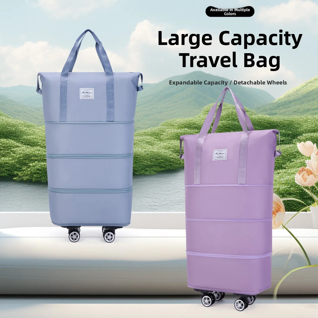 

Ultra-Large Capaci Travel Bag Double Expansion Wheels Handheld Slide Wheel Lage Bag for Busin Trips And Vaions