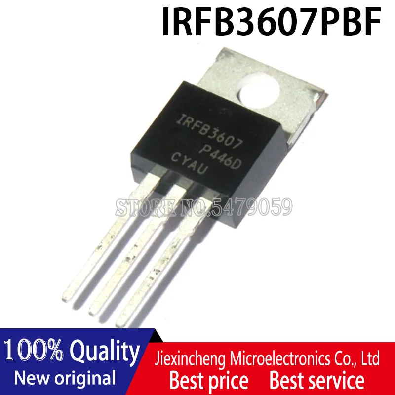 10PCS IRFB3607PBF IRFB3607 75V80A TO220 MOSFET Novo original
