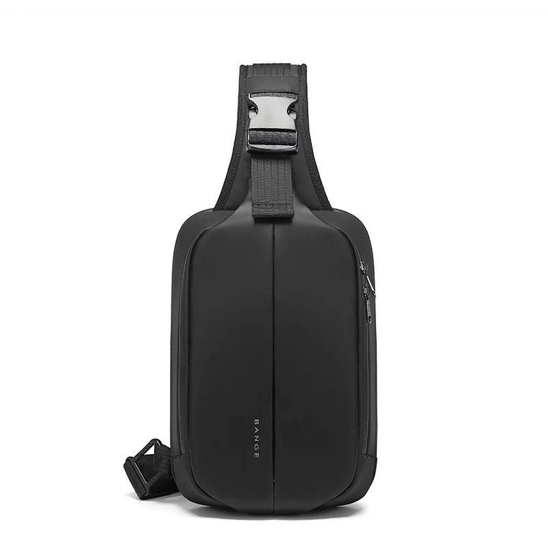 BANGE Shoulder Bags Male  USB Charging Crossbody Bags Men Anti Theft Chest Bag School Summer Short Trip Messengers Bag