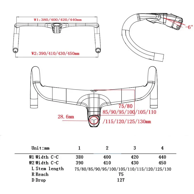 syncros T1000 road handlebar Carbon handlebar stem Internal Cable Routing Road Bicycle Handlebar Cockpit Di2  bike  frame parts