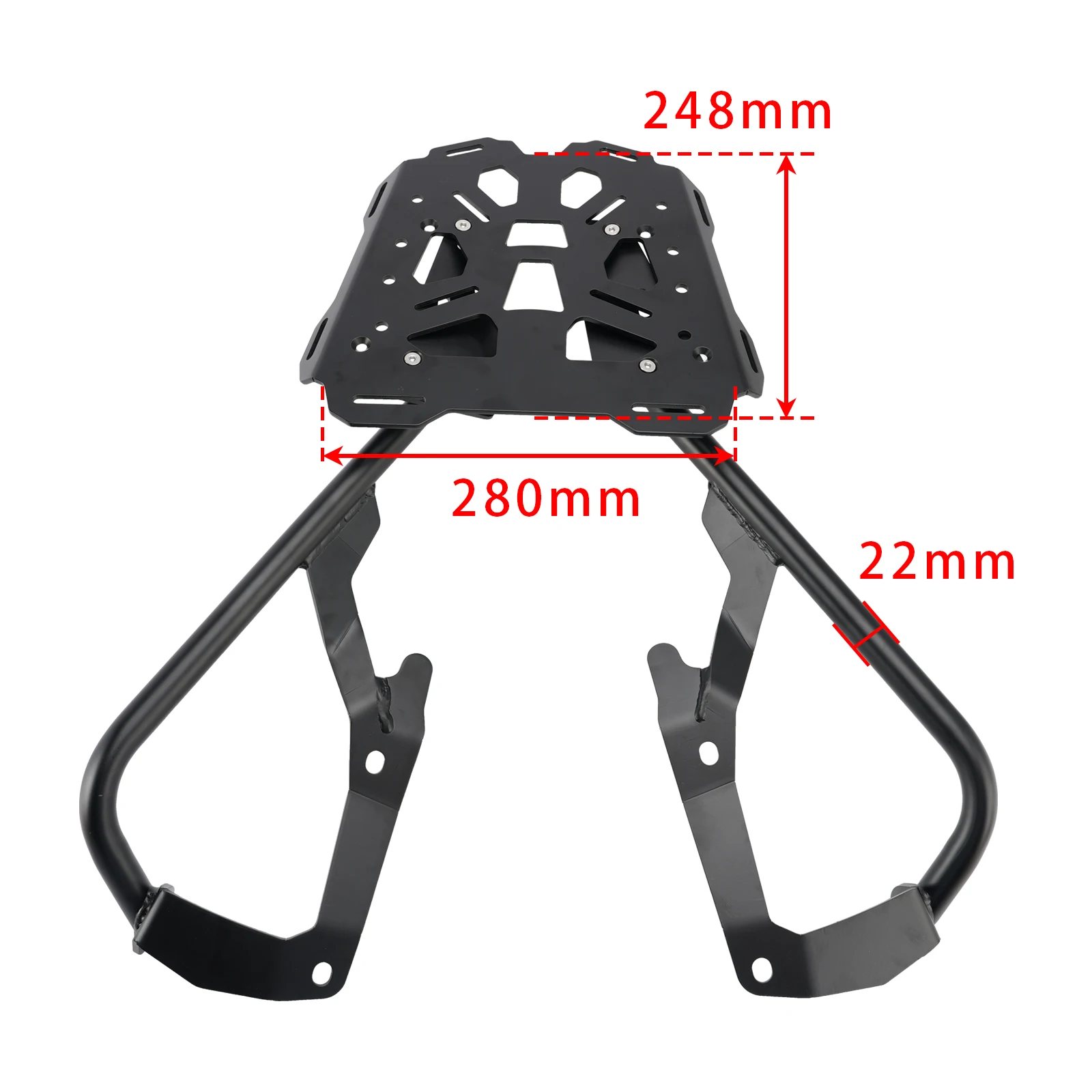 Topteng Rear Luggage Rack Cargo Carrier For Tiger Sport 660 2022 2023 2024 2025