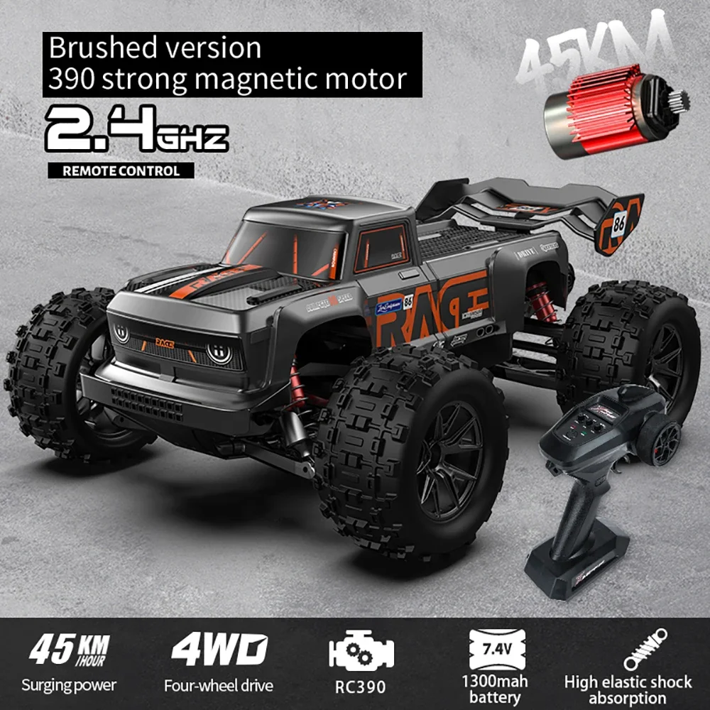 SMRC S910PRO 1:16 70KM/H 4WD RC Car z pilotem LED Cars High Speed Drift Monster Truck dla dzieci VS Wltoys 144001   Zabawki