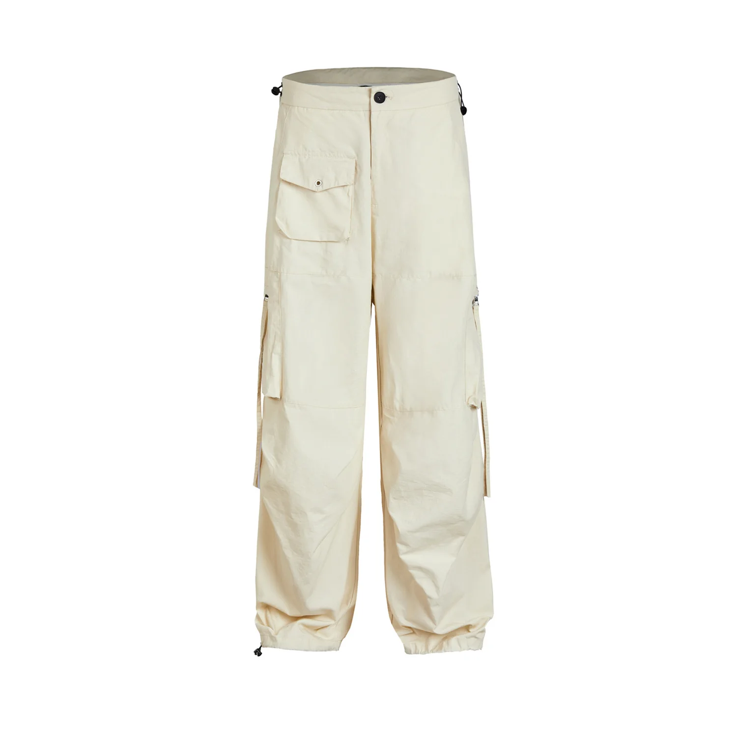 MADE EXTREME Functional Genderless Simple Straight Micro-Tie Casual Pants