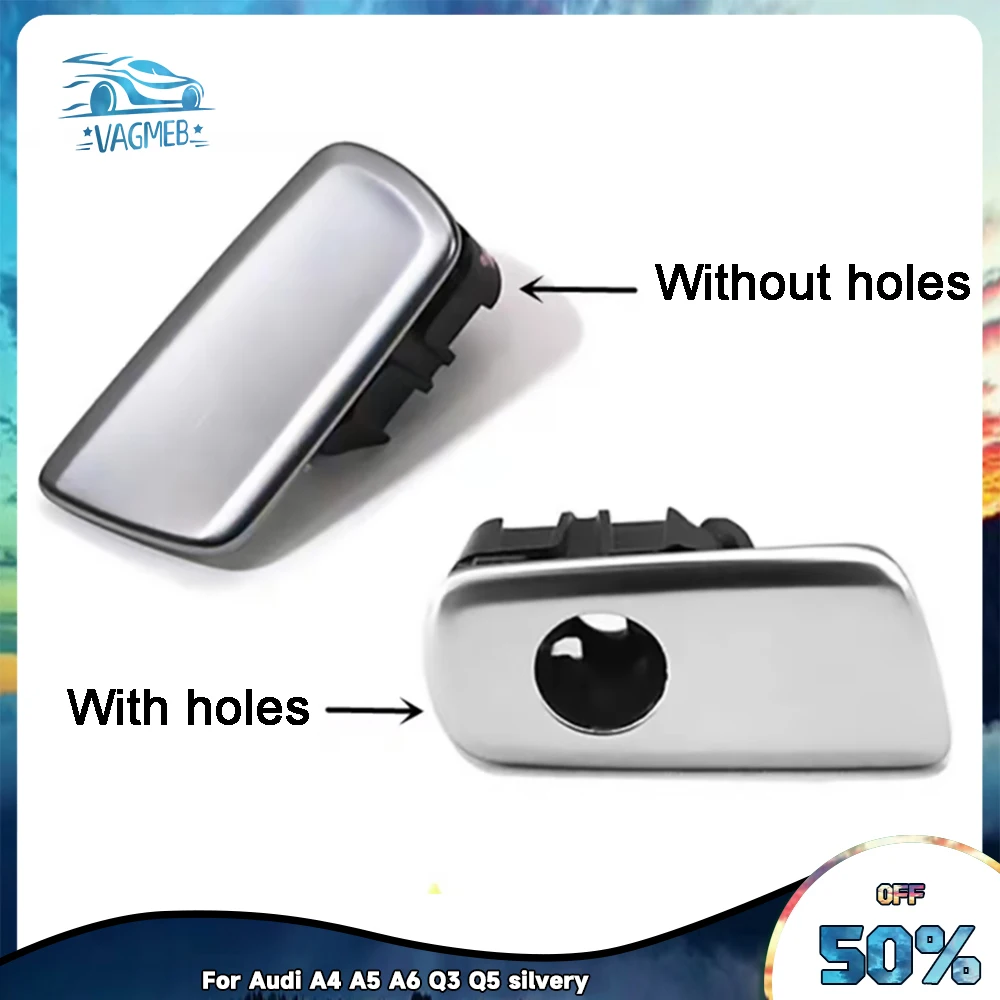 

Glove box buckle switch storage box switch handle For Audi A4 A5 A6 Q3 Q5 silvery