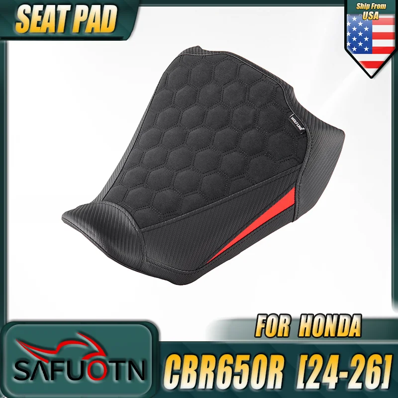 

For Honda CBR650R CB650R 650 2024 2025 2026 Front Rider Solo Seat Cushion Pad Motorcycle Driver Seat Cover Pad