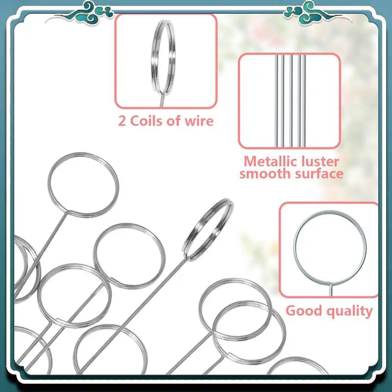 

Premium 40PCS Flower Card Holder Stick,Floral Card Holder Picks Metal Place Photo Card Holders For Wedding