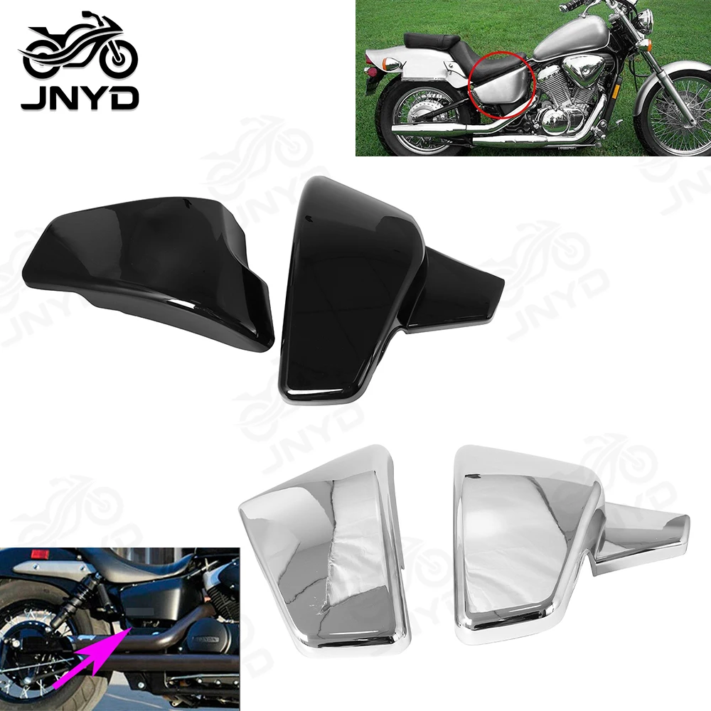 JNYD Motorcycle Side Battery Fairing Cover For Honda VLX 600 1999-2008 VT 600 C CD Shadow VLX Deluxe STEED400 1999-2007