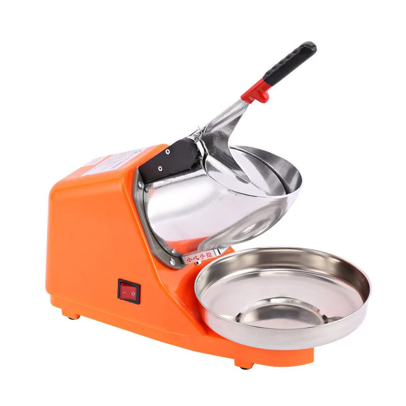 

Double knife household ice crusher, electric snowflake shaving machine, commercial milk tea shop ice machine
