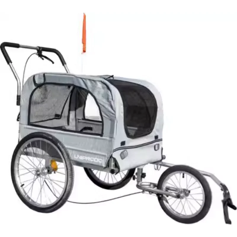 

Bicycle trailer rear mounted outdoor small cart, mountain bike with dog and cat, lightweight and foldable