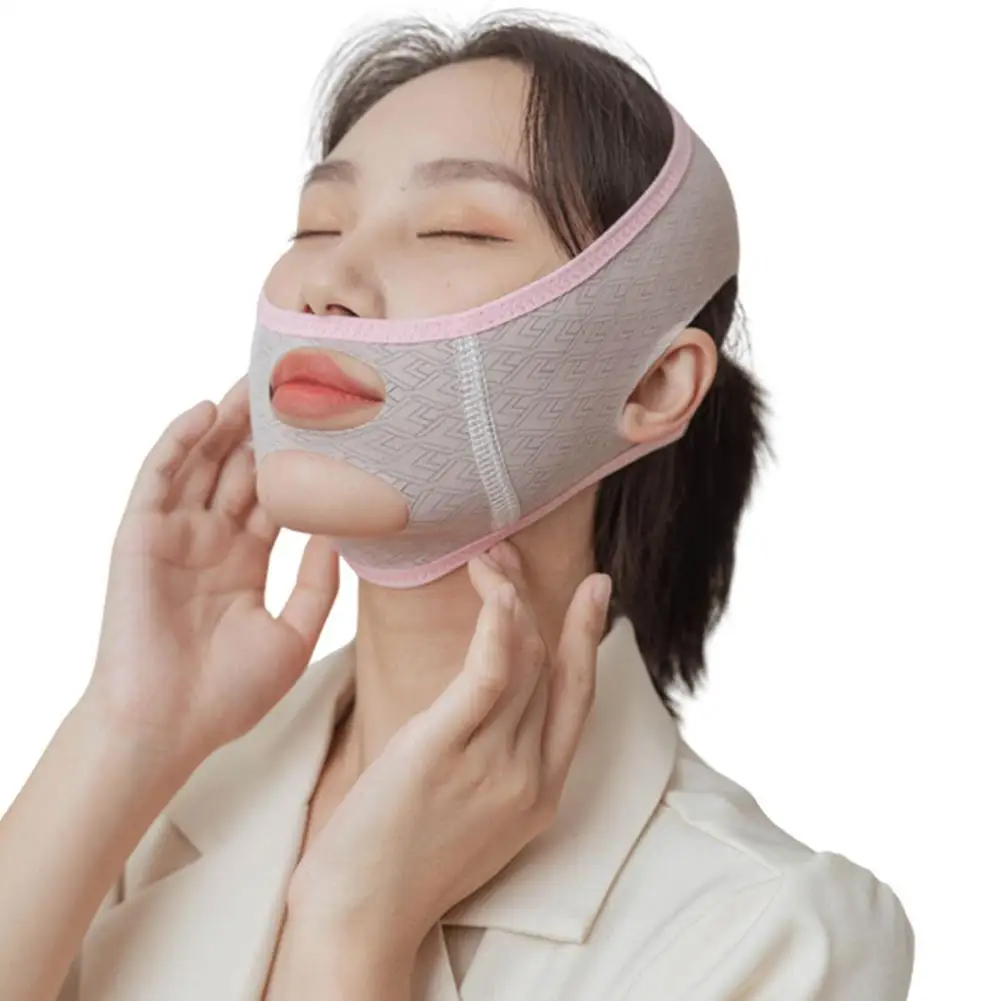 Maschera viso dimagrante a forma di V linea facciale Lift Chin Double Care Lift strumenti per fasciatura antirughe strumento per la rimozione della cura della pelle delle guance