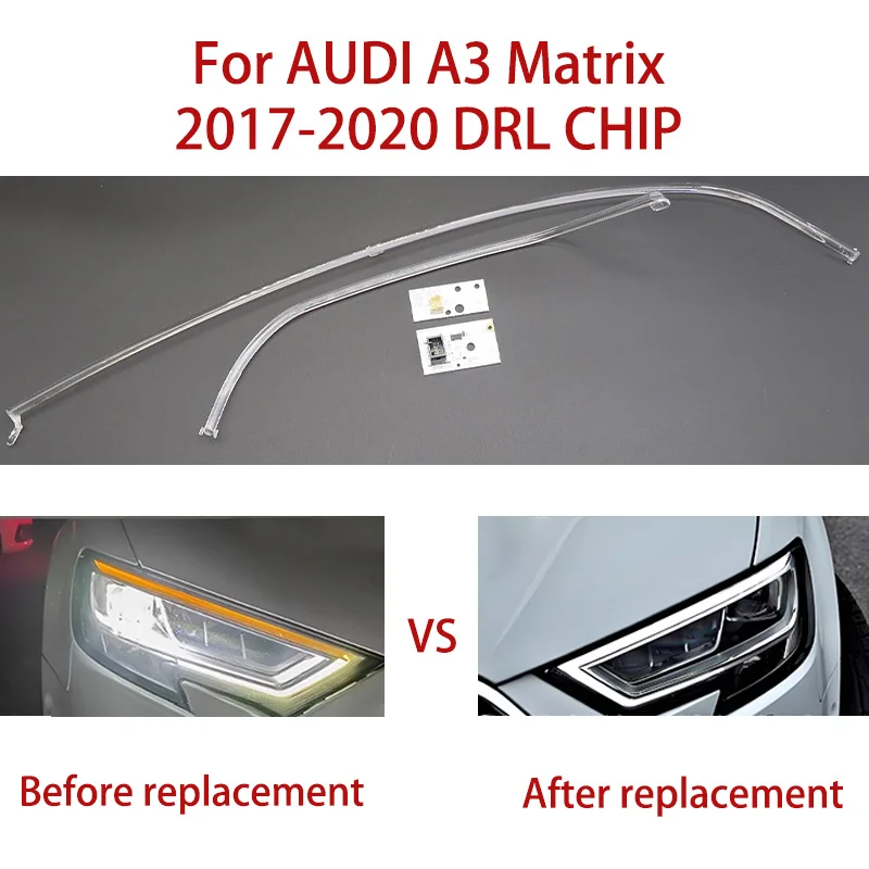 Ballast Angel Eye Module White for Audi A3 Car DRL CHIP Light Guide 2017-2020 Matrix New Daytime Running Light Guide Strip