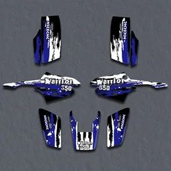 For Yamaha Warrior 350 ATV 1987-2004 2003 Motorcycle Graphics Background Decals Stickers Customize Protector Sticker Personality