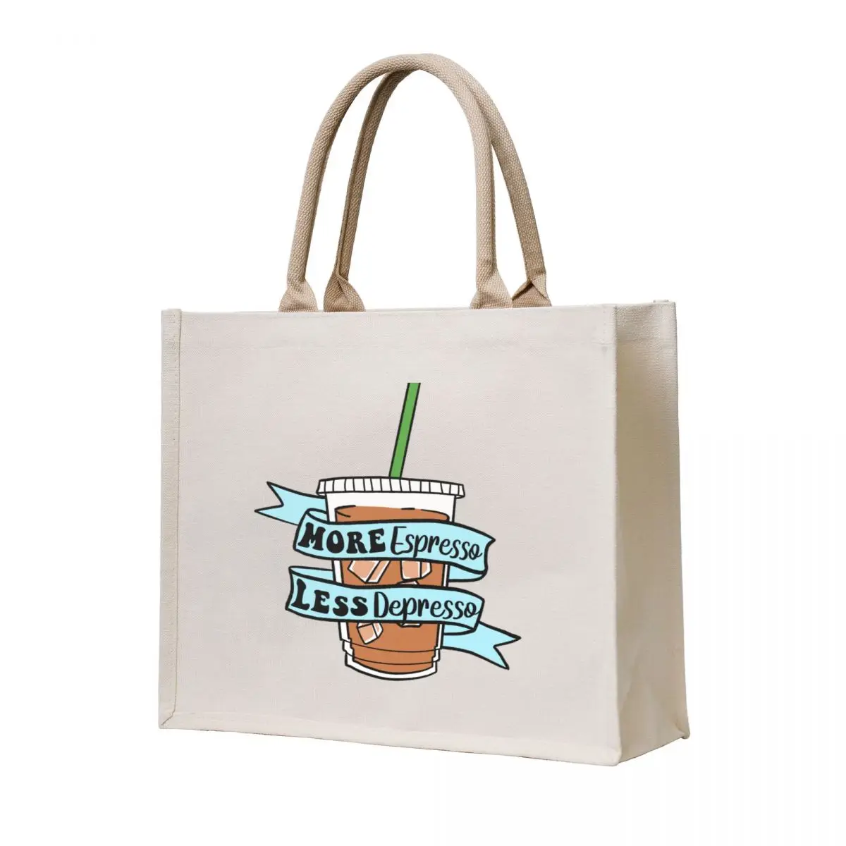 

More Espresso Less Depresso Tote Bag Lady bags Canvas shoulder bag Lady bag shopper bags