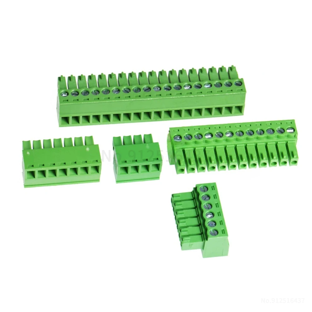 (5 Sets) KF 2EDGK + 2EDGV / 2EDGR - 3.5mm PCB Terminal Block Straight Pin Right Angle Plug 2EDG 2~24P 15EDGK + 15EDGV 15EDGR 3.5