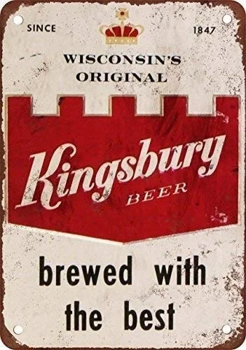 SCANIA DRIVER ON BOARD METAL TIN SIGN POSTER WALLNGFD Kingsbury Beer Vintage Look Reproduction Metal Tin Sign