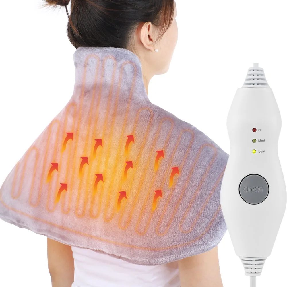 Electric Heating shoulder Neck Pad Massager USB Cervical Brace Wrap Thermal Compress Relieve Fatigue Warm Pad Mat Home Office