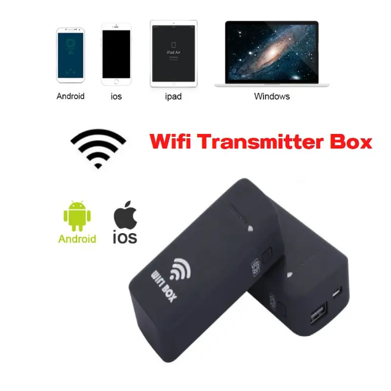 WiFi Transmitter Box for USB Endoscope Camera 1200P 1080P 720P 480P Resolution Compatible with Android & iPhone Otoscope