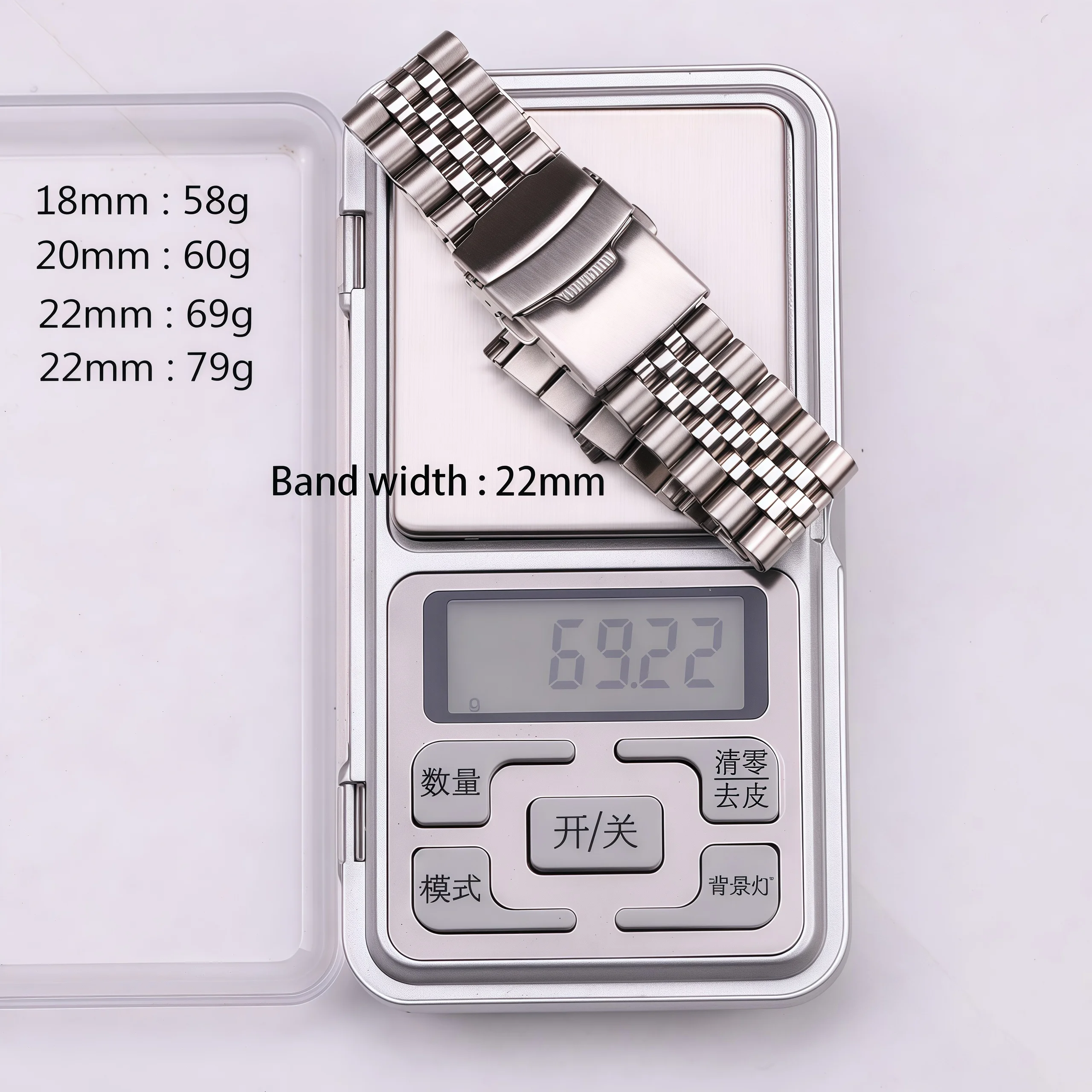 Stainless Steel Watch Strap Bracelet For SKX007 SKX009 18mm 20mm 22mm 24mm Women Men Silver Solid Metal Watchband Accessories