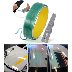 5/10/50M Vinyl Wrap Cutting Tape Car Stickers Finish Line Cut Tape with Squeegee Design Line for Wrapping Car Film Cutting Tools