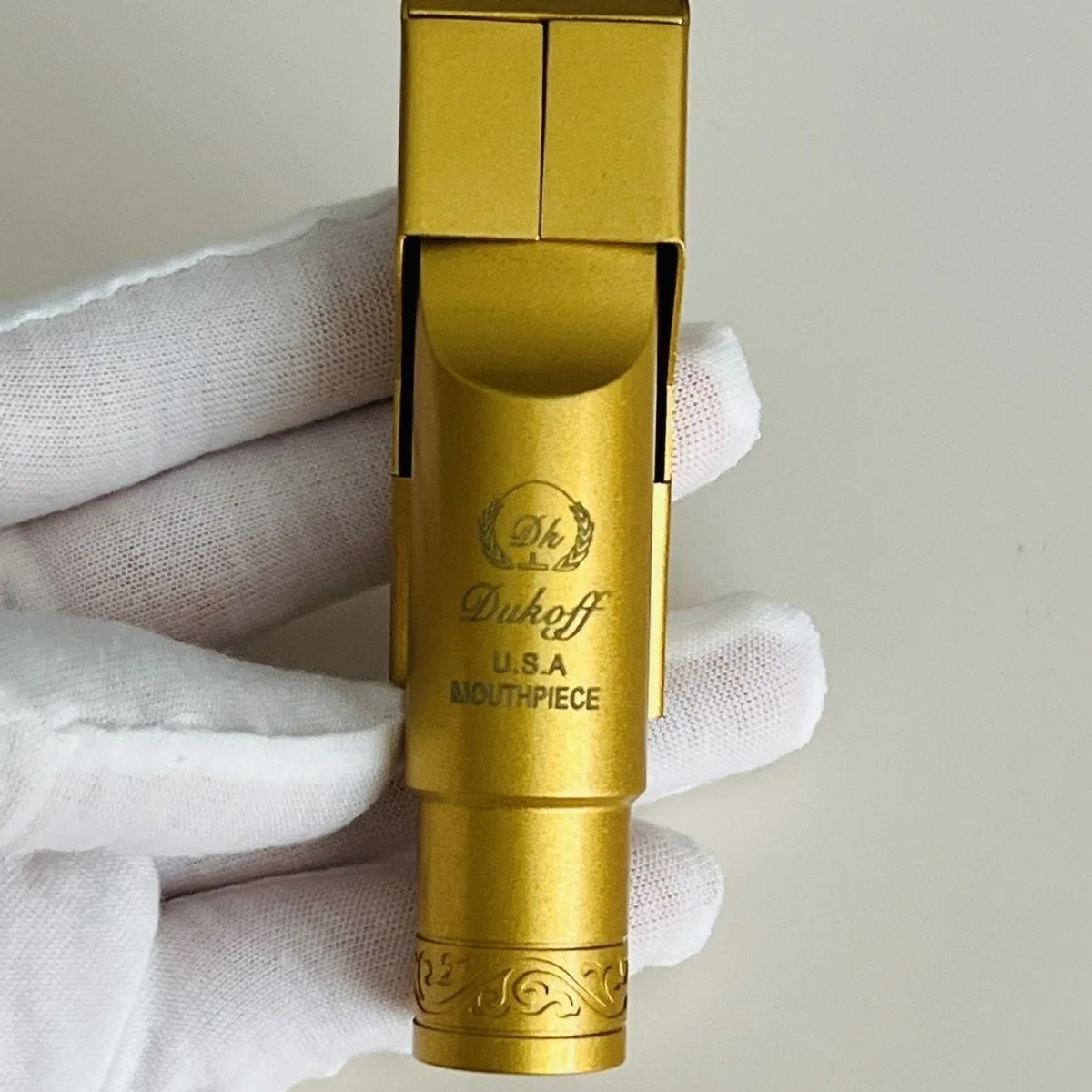 American DUKOFF Saxophone Metal Slide Mouthpiece - Available in Alto, Tenor, and Soprano; Mouthpiece Sizes 5, 6, 7, 8