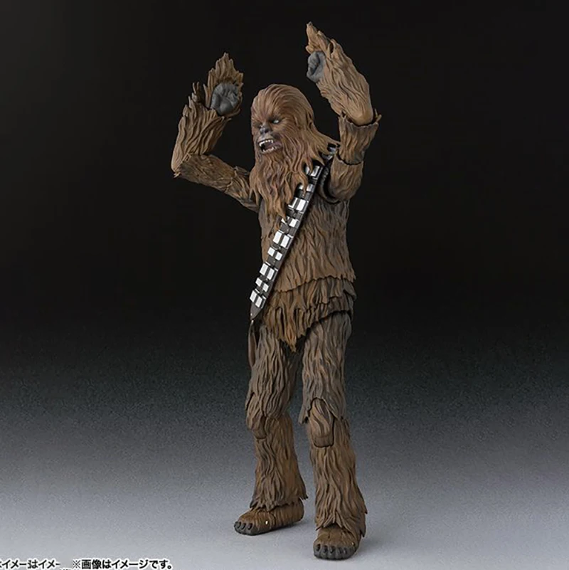 Bandai Solo Star Wars Anime Figure SHF Chewbacca Action Figure Collection Model Toy Figure Toys for Children Original Box