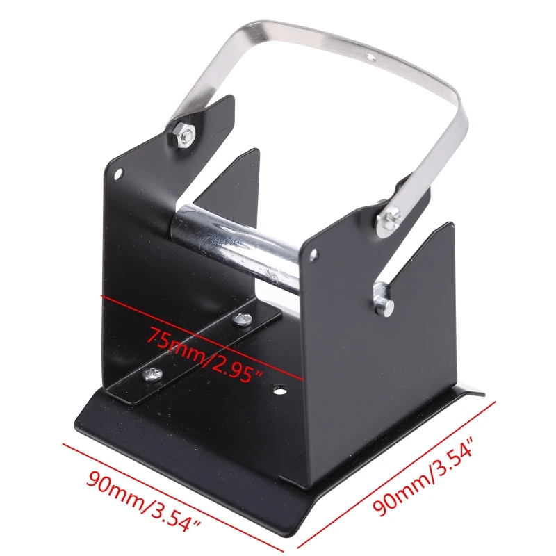 Imagem -02 - Suporte Rolo Ajustável para Fio Solda Dispensador Estanho para Carretel Solda