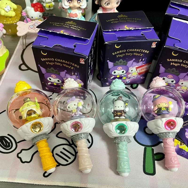 Sanrio Fantasy Magic Fairy Wand The Second Generation Series Action Figure My Melody Kuromi Cinnamoroll Model Toy regalo a sorpresa