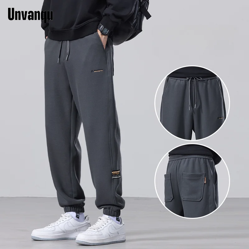 

Unvanqu Autumn New Knitted Casual Sweatpants Korean Fashion Youth Versatile Hip Hop Trousers Street Y2K Loose Hombre Pantalones