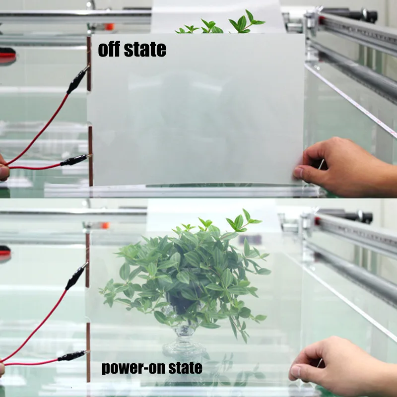 Электрическая самоклеящаяся смарт-пленка PDLC с затемнением, Размер A4, образец, размер 21*29 см, зеркальный оттенок, умная пленка для домашнего кинотеатра, конференц-зала