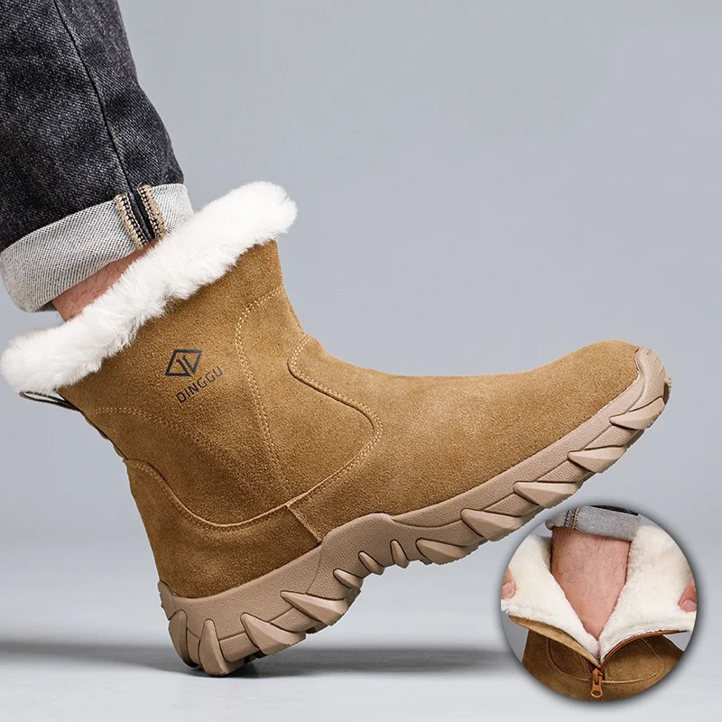 

men casual steel toe cap work boots cow suede leather safety shoes autumn winter worker botas tooling security footwear protect