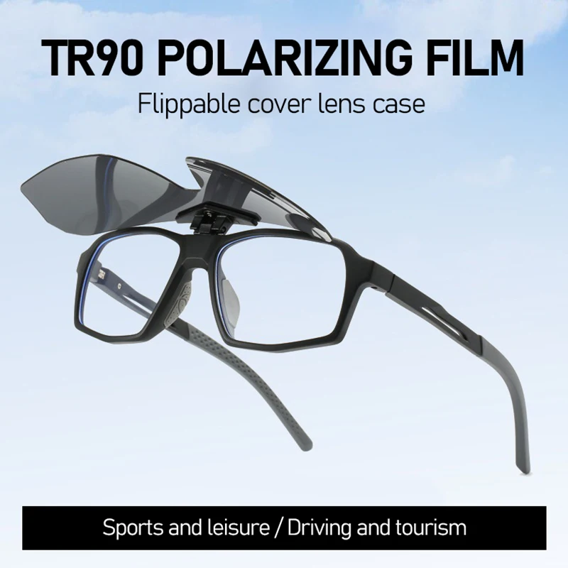 

Flip Updown Outdoor Sports Sunglasses Polarized Cycling Clip on Goggles Men Women Wind Proof Driving TR90 Night Vision Eyewear