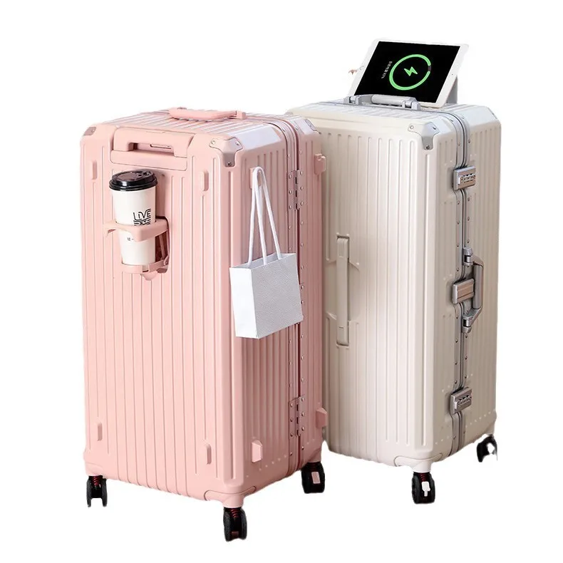 

Thickened, aluminum frame, trolley case, universal wheel, super capacity, travel