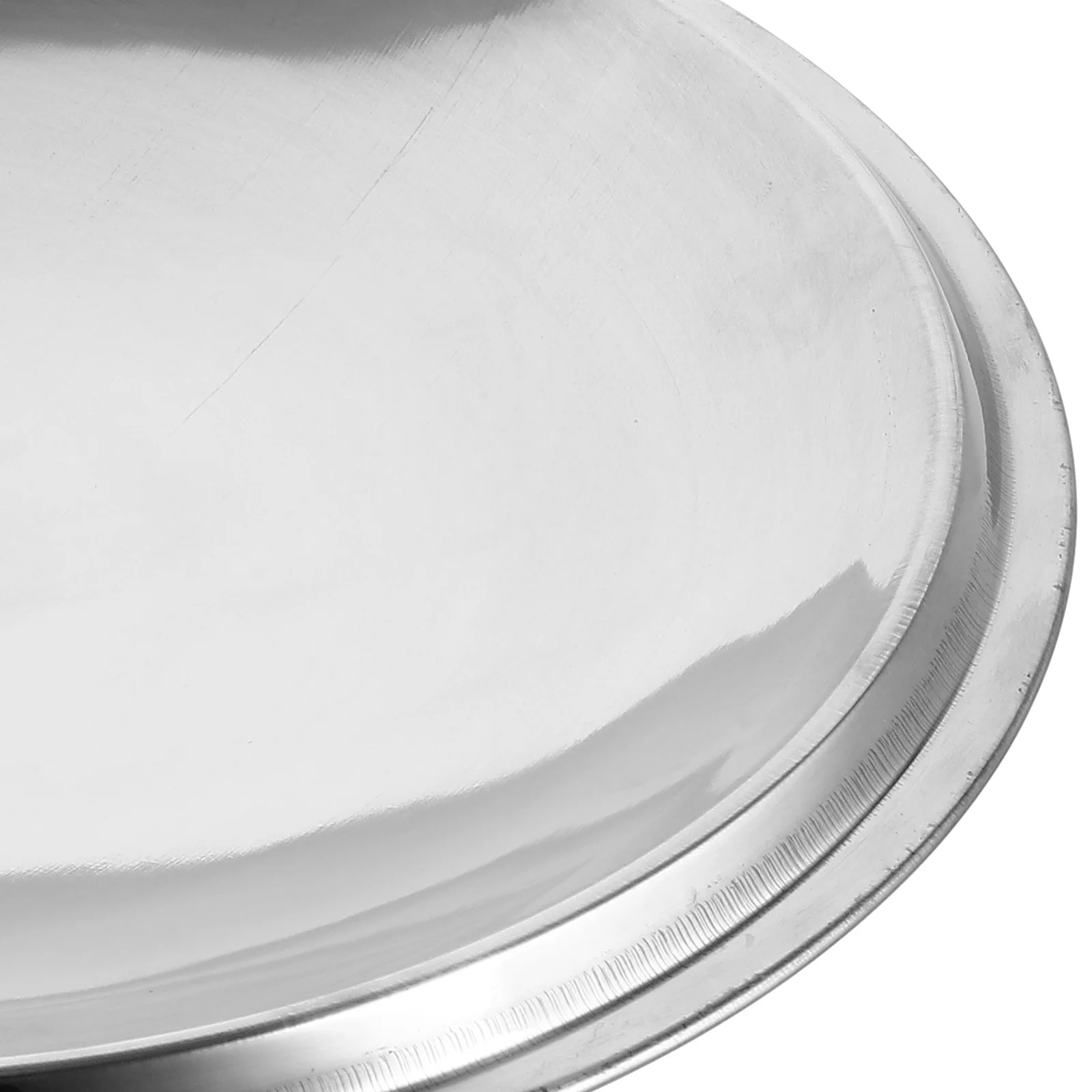 

34cm Stainless Steel Cooking Pot Lid Thickened Anti-Scald Cover Kitchen Tool Spill Protector Steam Retaining Pan Lid