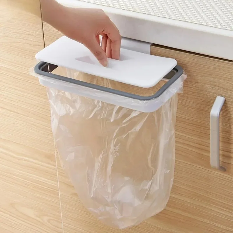 

Garbage Hanging Bag Kitchen Trash Storage Rack Bag Hook Scouring Pad Dry Shelf Holder Kitchen Organizer Dish Rack