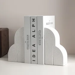 Nordic Bookends Books Rely On Book Stand Shelves Ceramic Home Office Ornaments Desk Top Books Magazine Finishing Rack