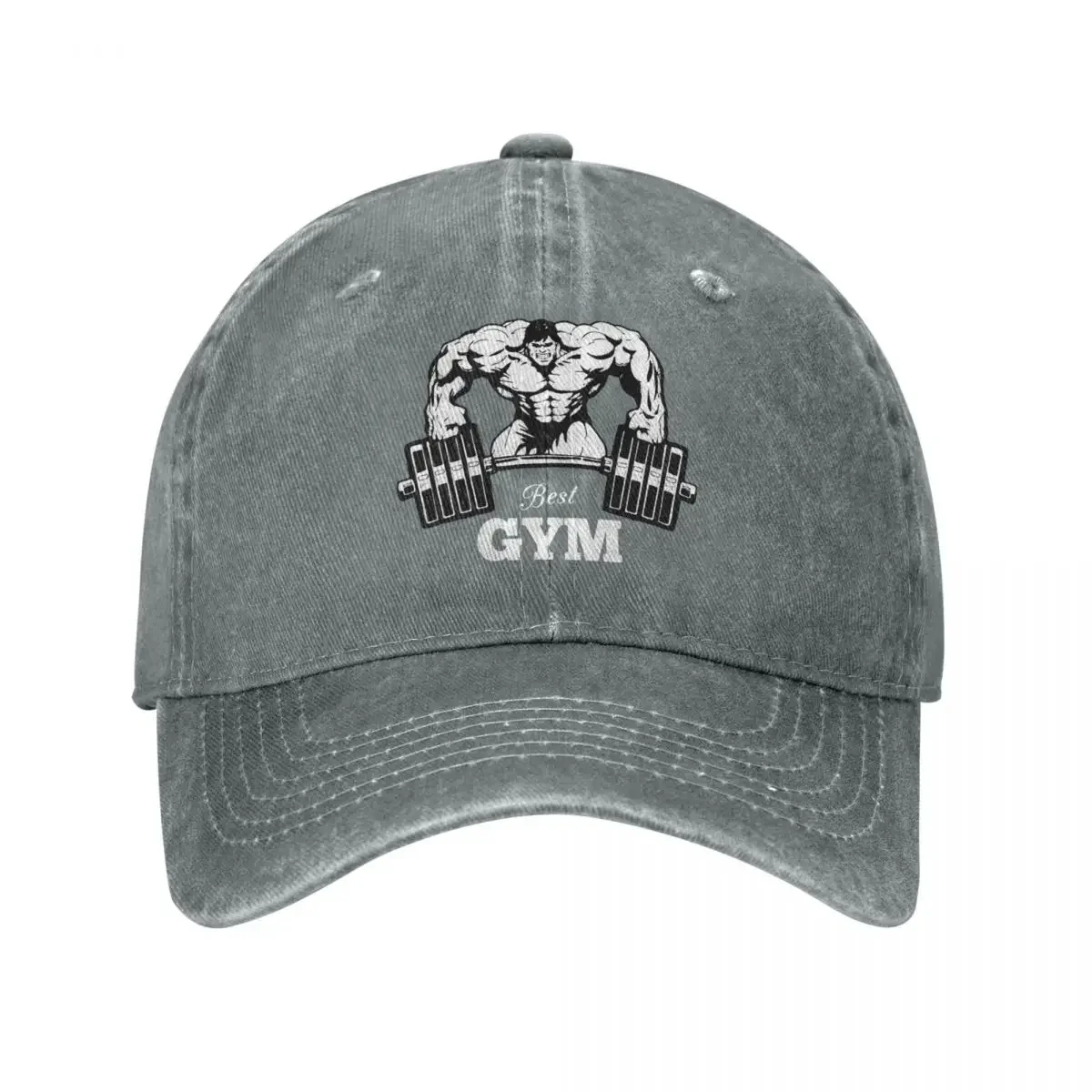 

Casual Best Gym Baseball Caps Unisex Style Distressed Denim Headwear Cool Outdoor Workouts All Seasons Travel Adjustable Hats