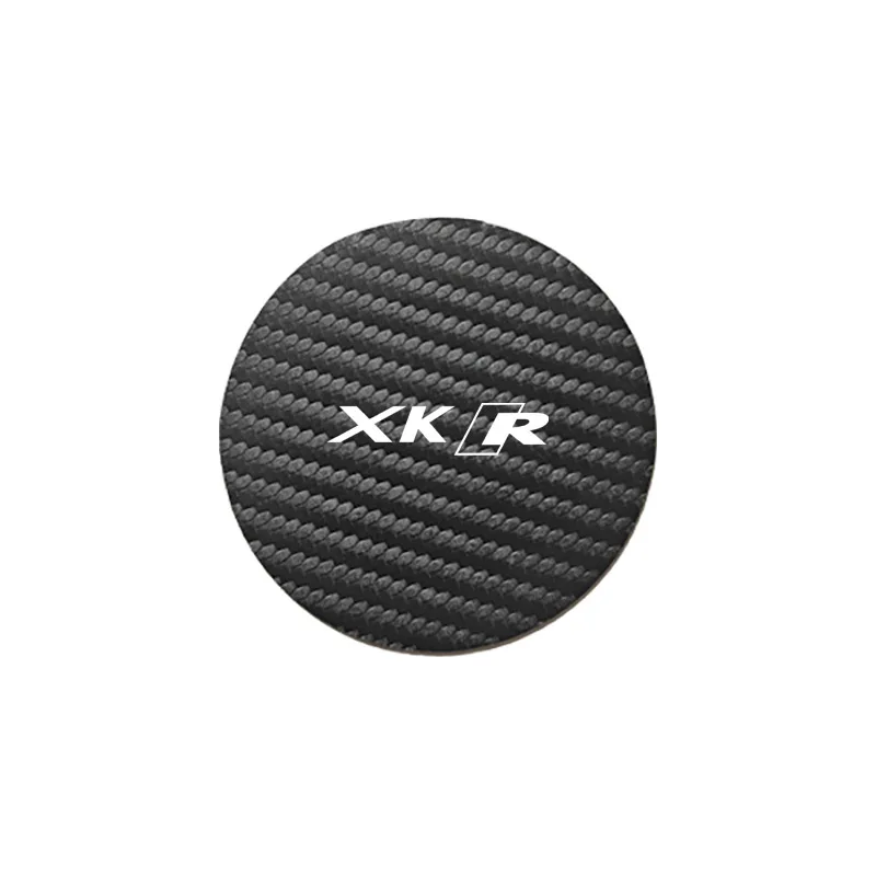 2 PCS Car Water Cup Pad Non-Slip Mat For Jaguar R S XE XF XK8 XK XJL XJR XKR I-PACE E-PACE F-PACE X-TYPE F-TYPE S-TYPE JSRACING