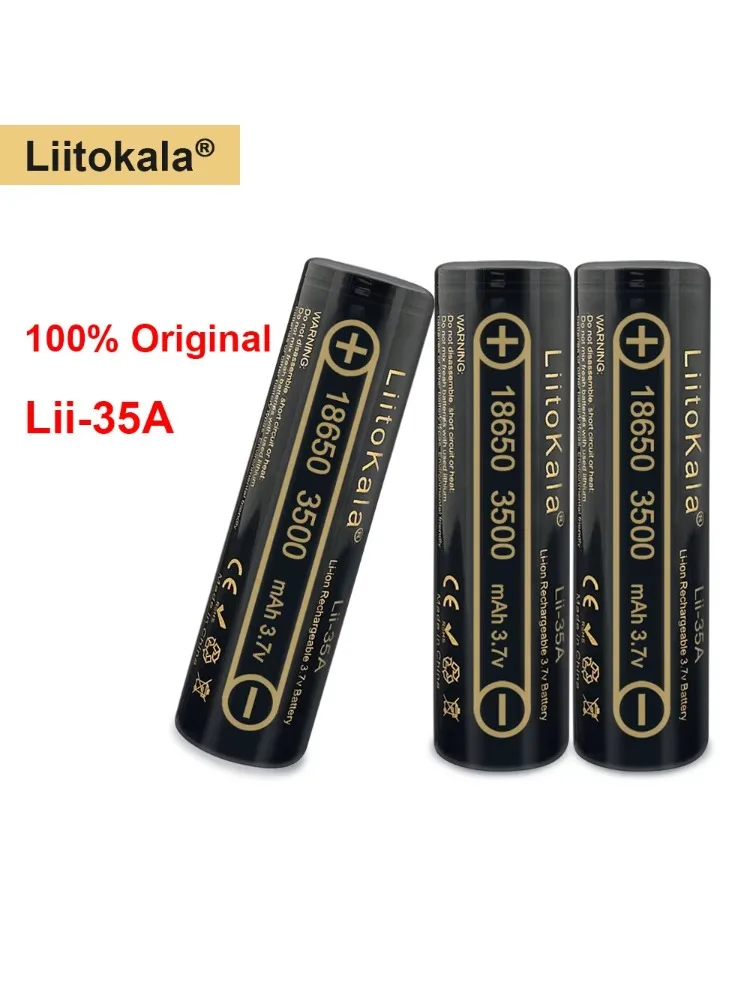 100% Oryginalne, Wysokiej Jakości Baterie Liitokala 18650 3.7V 3500mAh, Akumulatory 18650 do Latarki, Interkomu, Zabawek — zdjęcie produktu 7