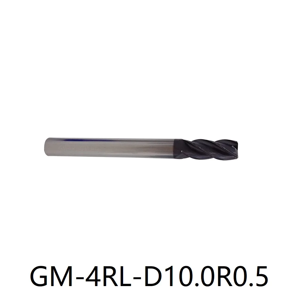 ZCC GM-4RL-D10.0R0.5 End Mill Solid carbide milling GM series Torus mill long shank Semi-finishing