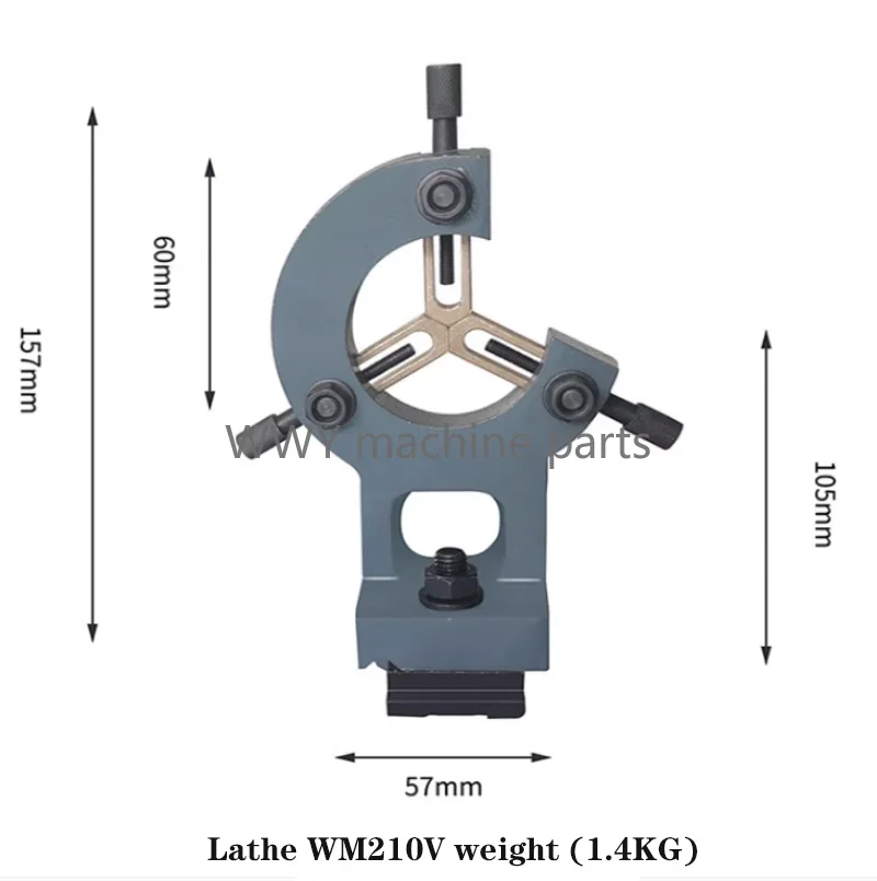 WM180V WM210V Mini Lathe Center Frame Tool Holder Household Stable Woodworking Metal Lathe Bracket Accessories Tool