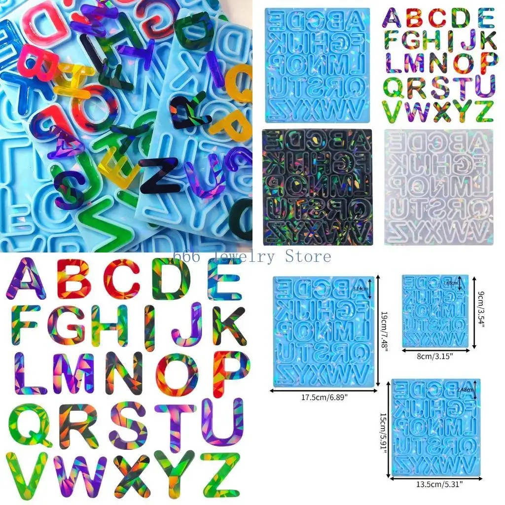 

F2TD Holographic-Letter Resin Epoxy Molds for Spring Summer Earring Pendant Molds