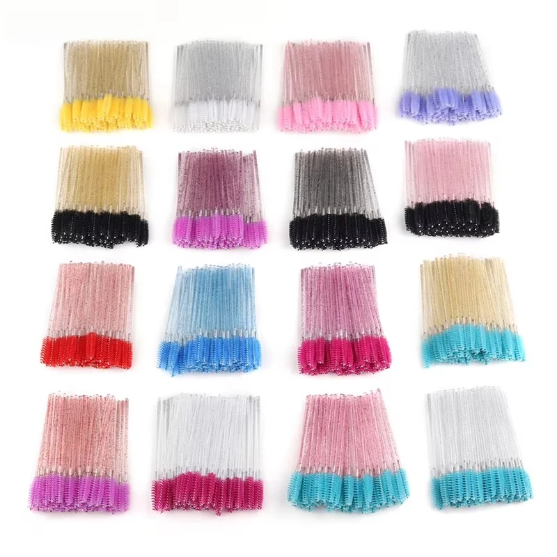 50pcs 50pcs Disposable Eyelash Brushes Extension Crystal Eyebrow Brush Mascara Wand Eye Lashes Cosmetic Tool Set Makeup Beauty - Aliexpress Deal