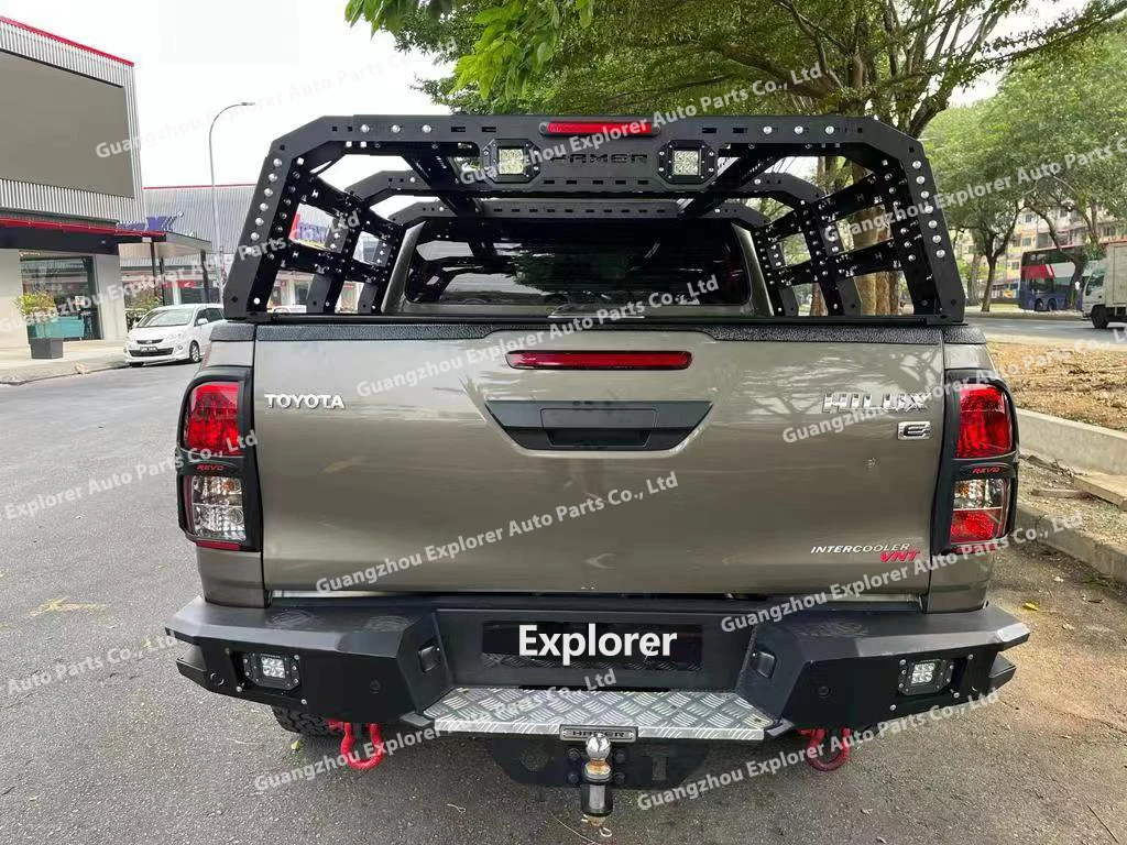 PICK-UP BULL Universal Roof Basket Rack Defende 4x4 Cross Bars Roll Bar for Isuzu Dmax Ford Ranger BT 50 2022 Hilux Roof Rack