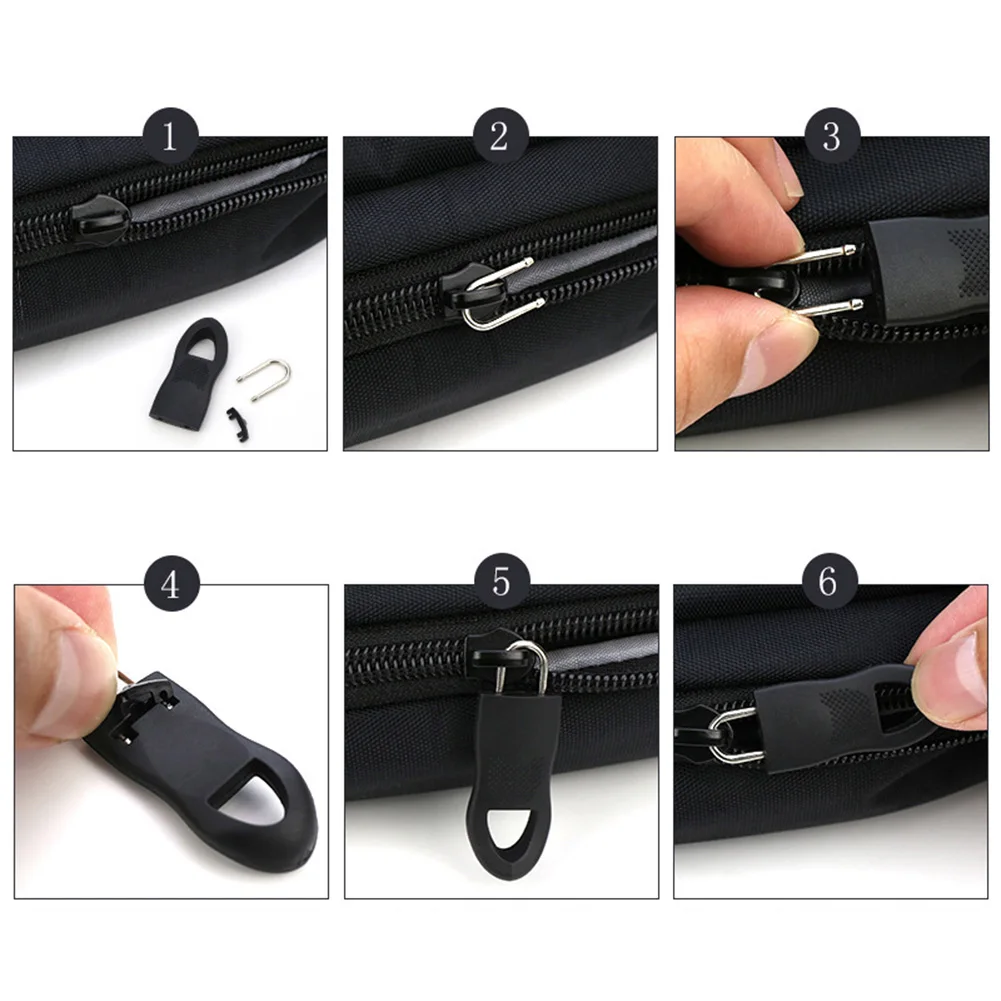 

Fixer Slider Zip Puller Daily 2 Color 16Pcs/ Set Accessory Crafts Detachable Parts Rubber Sewing U-shaped Sale