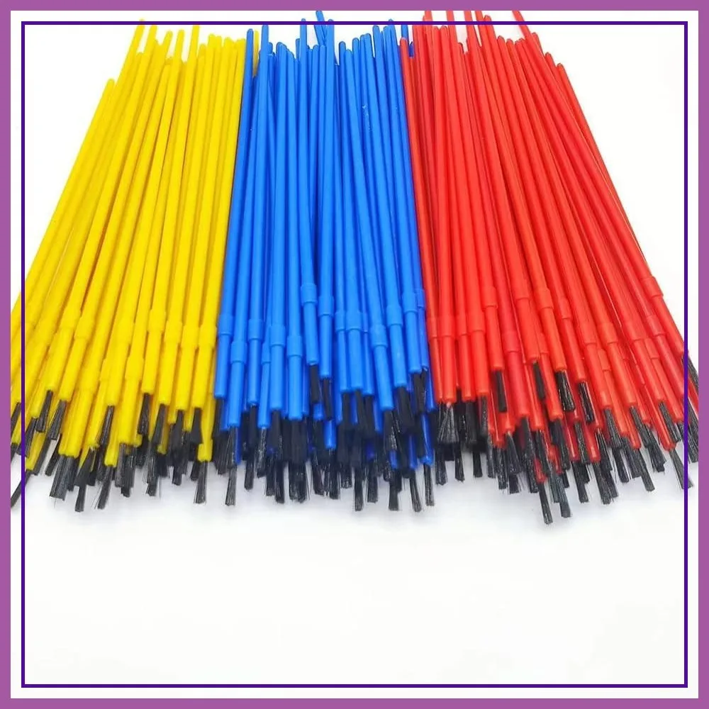 

150pcs Plastic Paint Brushes Set, Acrylic & Watercolor Brushes, Colorful Art Supplies for Adults & Kids, 170mm