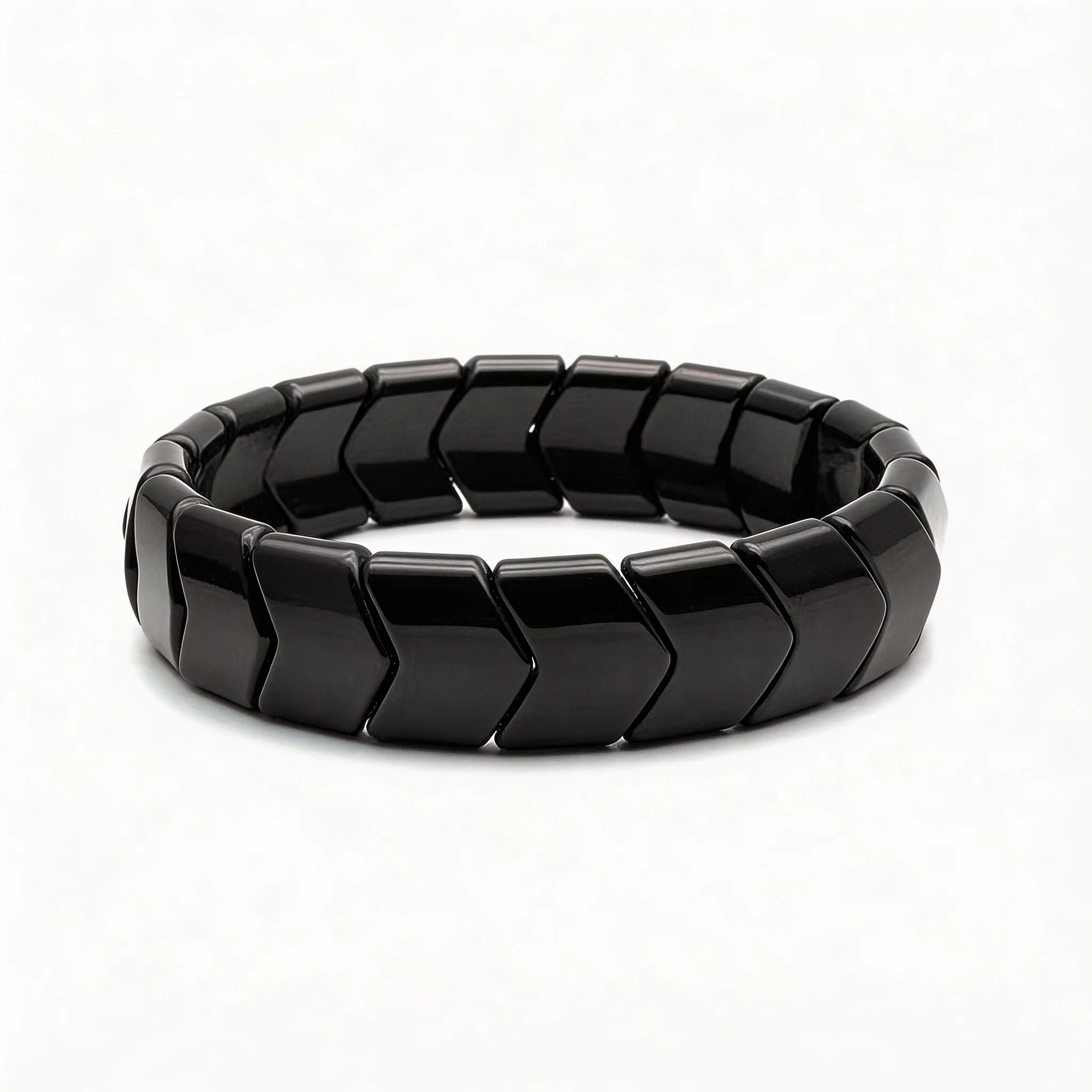 

Korea Original black Jade Ceramic Tourmaline FIR Magnet ION Beads Bracelet