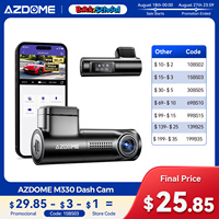 AZDOME M330 Dash Cam WiFi FHD 1080P Front Dash Camera for Cars Voice Control Car Camera WDR Night Vision 24 Hours Parking Mode