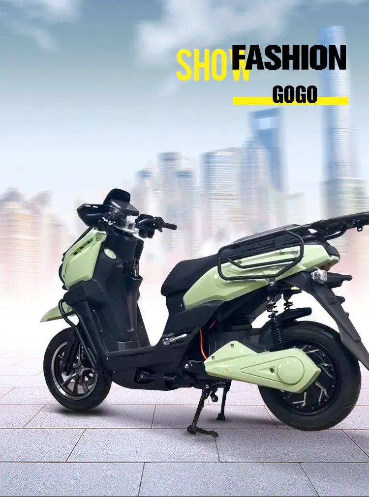 1000W High-Speed Electric City Motorcycle for Bike and Bicycle Riding Steel Frame 72V Lead-Acid Battery Supply